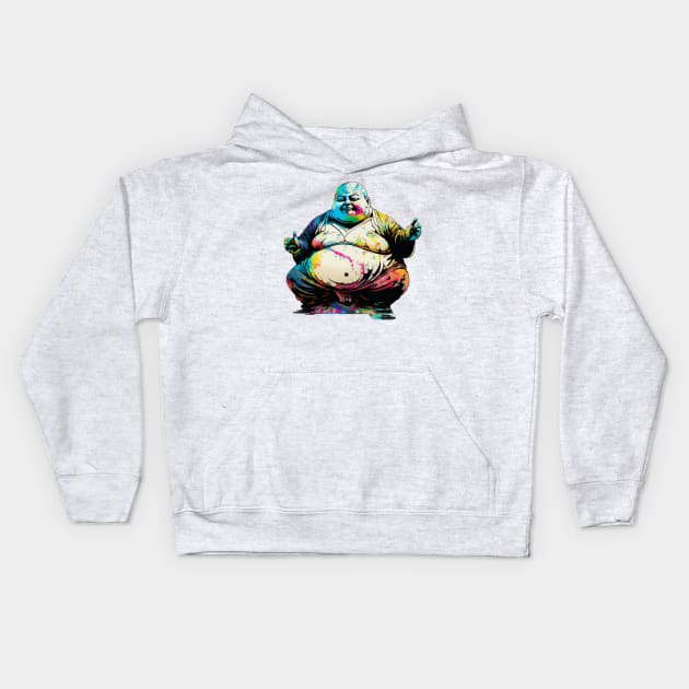 Phat Buddha Kids Hoodie by apsi